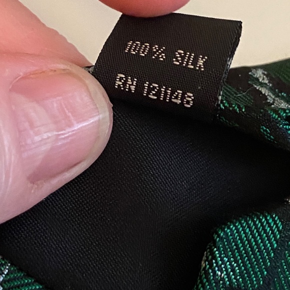 Cocktail Expressions Champagne Silk Necktie Green Tie Science Father's Day Gift - Picture 6 of 7